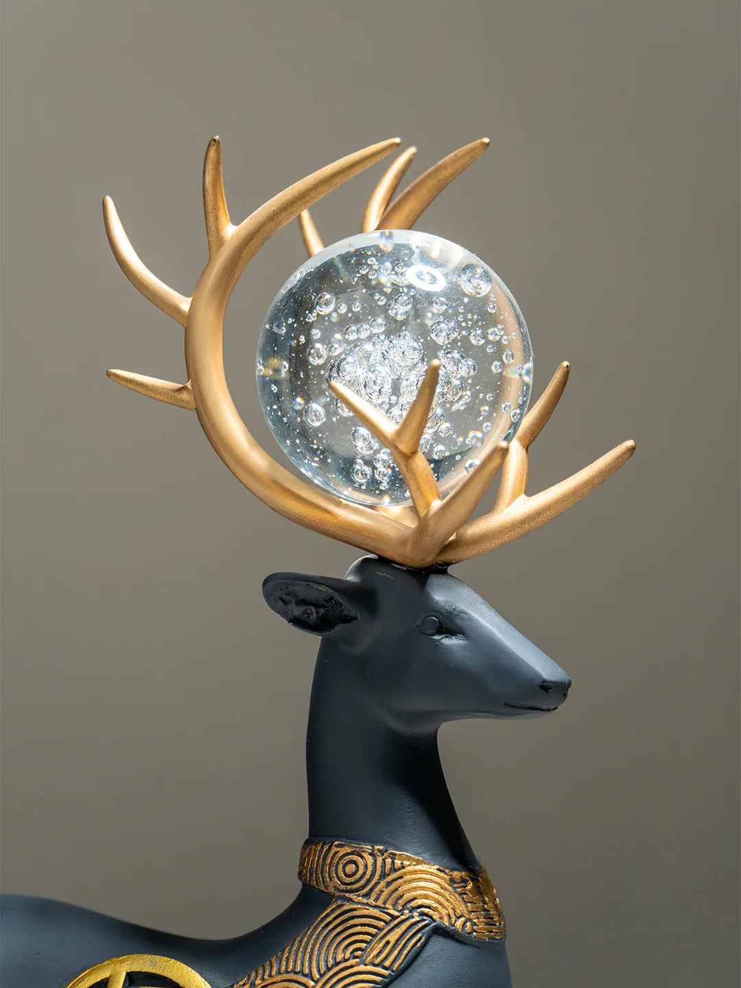 2Pcs White Modern Deer Resin Figurines for Home Décor